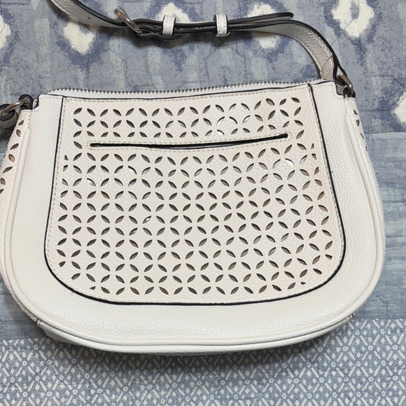 Dana Buchman Elegant White Crossbody Bag - Picture 3 of 5